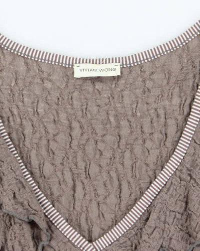 Vintage Y2k 00s Vivian Wong Crinkle Dress - M