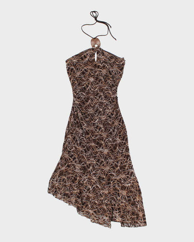 Vintage Y2k 00s Le Chateau Halter Dress - S
