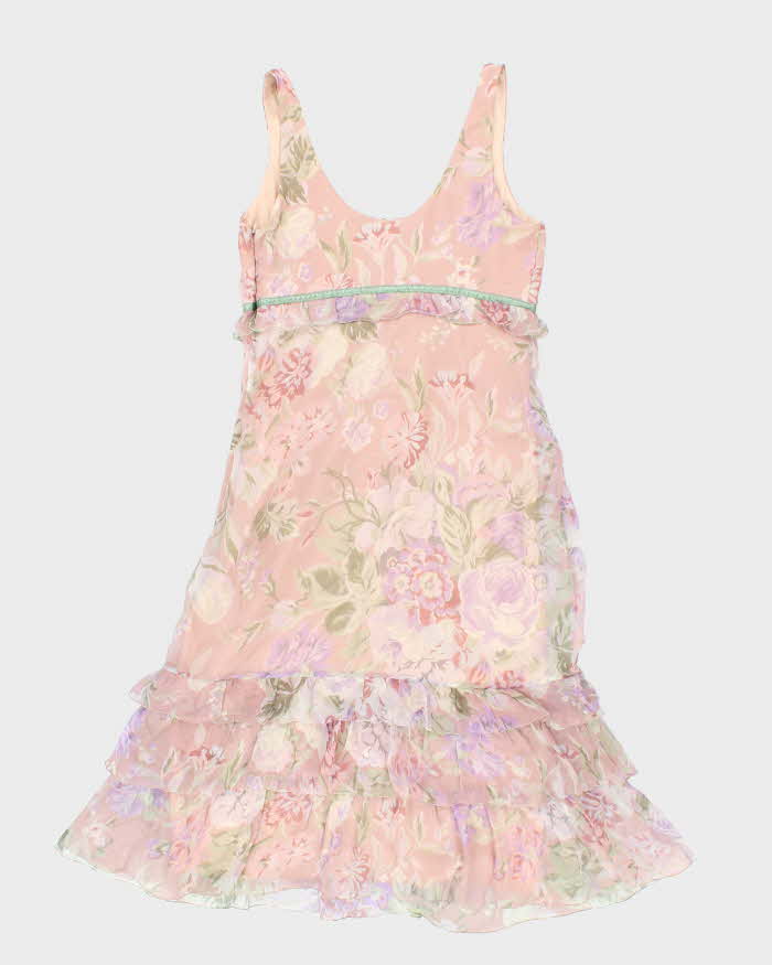 Vintage MaxMara Silk Floral Dress - S