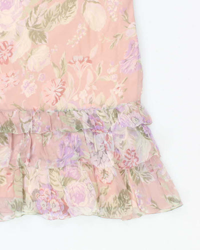 Vintage MaxMara Silk Floral Dress - S