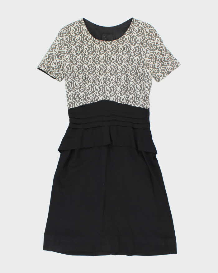 Vintage 50s Lace Bow Dress - M