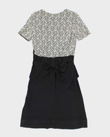 Vintage 50s Lace Bow Dress - M