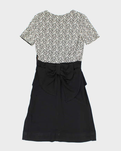 Vintage 50s Lace Bow Dress - M