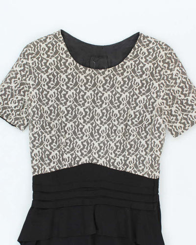 Vintage 50s Lace Bow Dress - M
