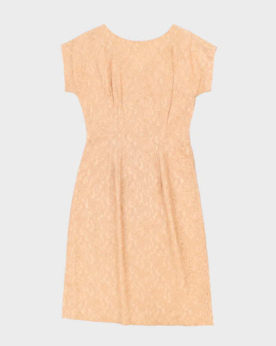 Vintage 50s Lace A-Line Dress - M