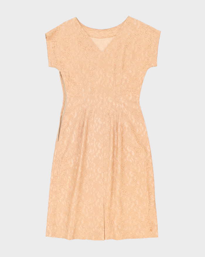 Vintage 50s Lace A-Line Dress - M