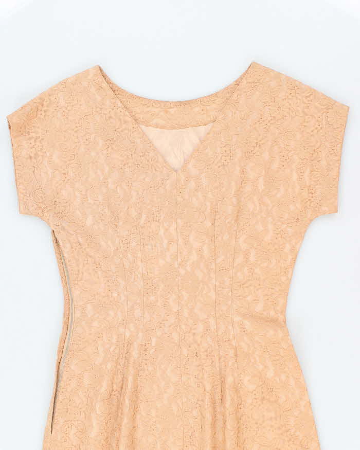 Vintage 50s Lace A-Line Dress - M