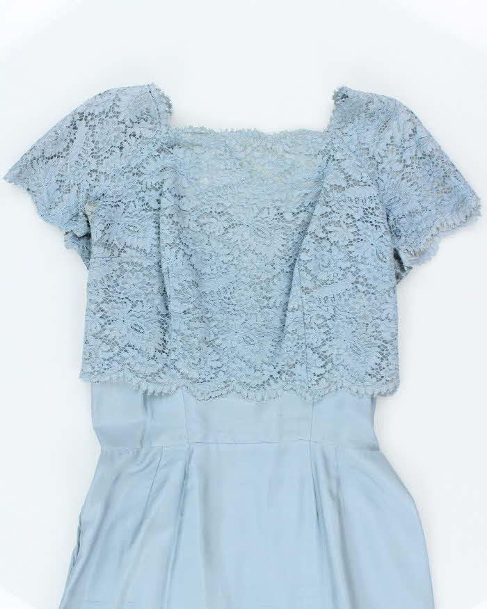 Vintage 50s Lace A-Line Dress - L