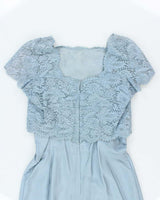 Vintage 50s Lace A-Line Dress - L