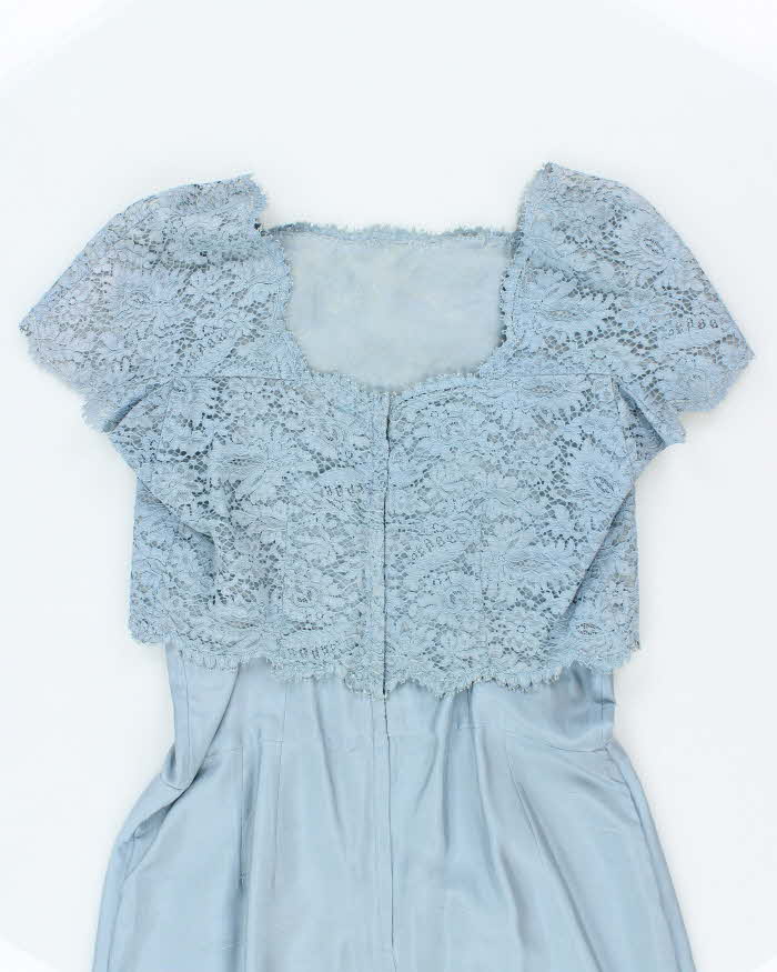 Vintage 50s Lace A-Line Dress - L