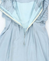 Vintage 50s Lace A-Line Dress - L
