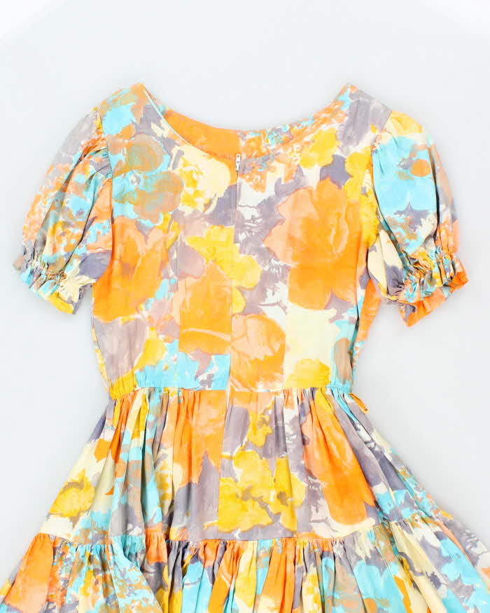 Vintage 70s/80s Western Fashion Floral Dress - S