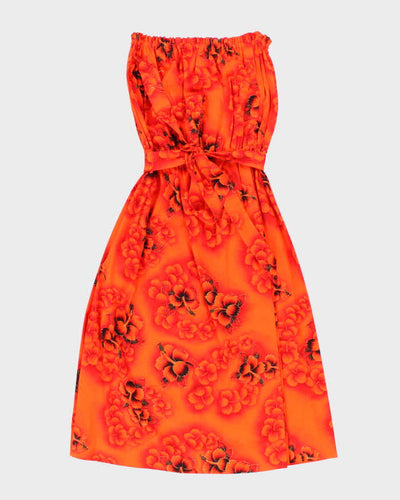 Vintage 70s Hawaiian Sleeveless Dress  - M