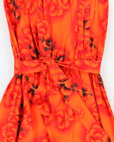 Vintage 70s Hawaiian Sleeveless Dress  - M