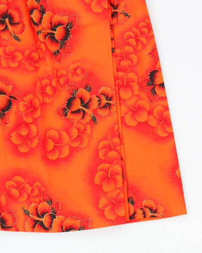 Vintage 70s Hawaiian Sleeveless Dress  - M