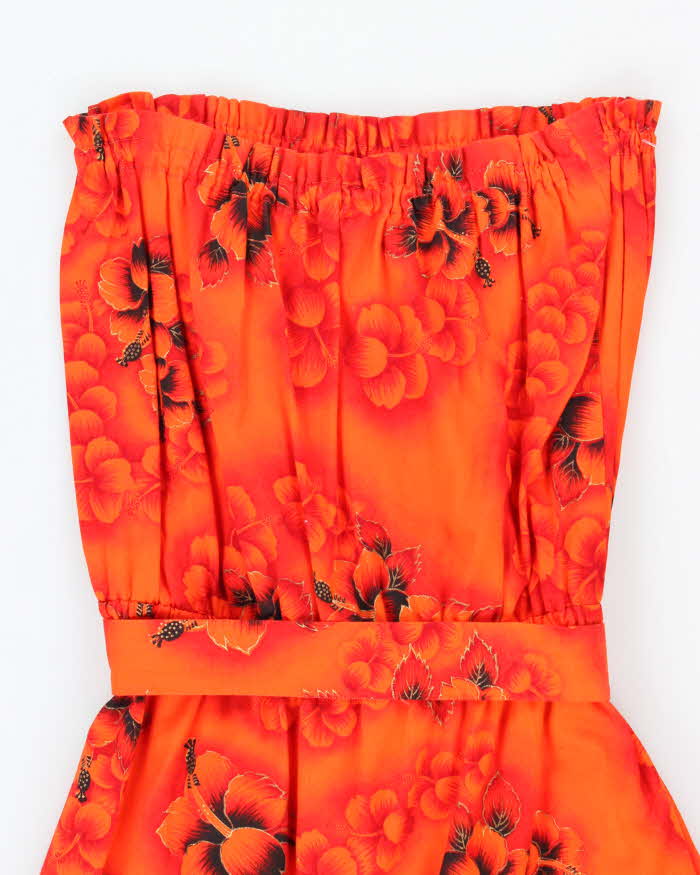 Vintage 70s Hawaiian Sleeveless Dress  - M