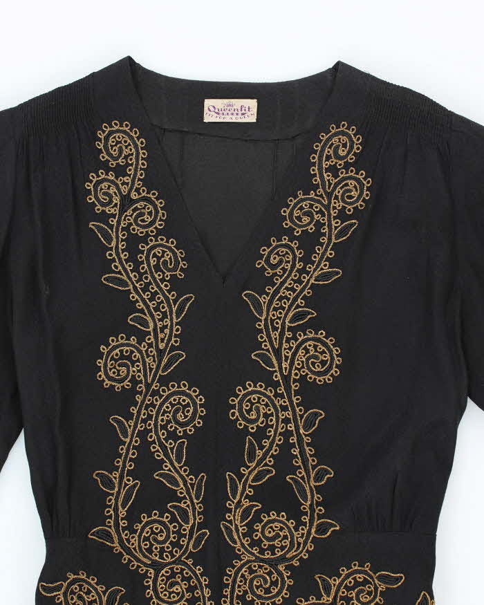 Vintage 30s/40s Queensfit Dress  - M