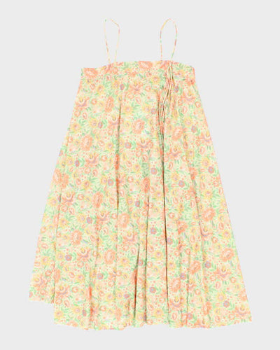 Vintage 70s Floral Dress - S