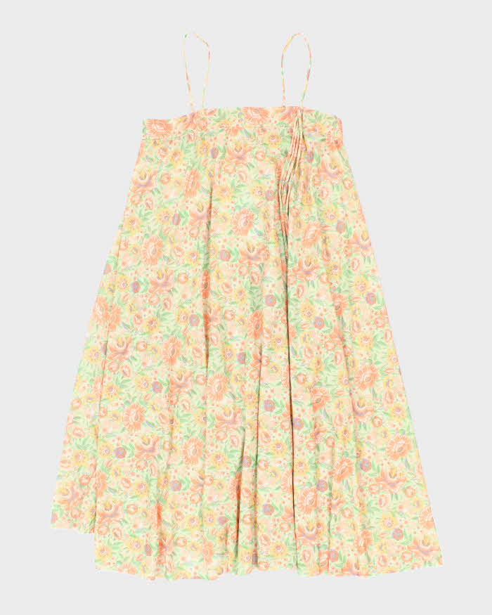 Vintage 70s Floral Dress - S