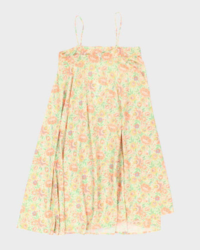 Vintage 70s Floral Dress - S