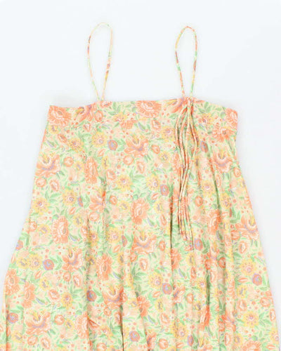Vintage 70s Floral Dress - S