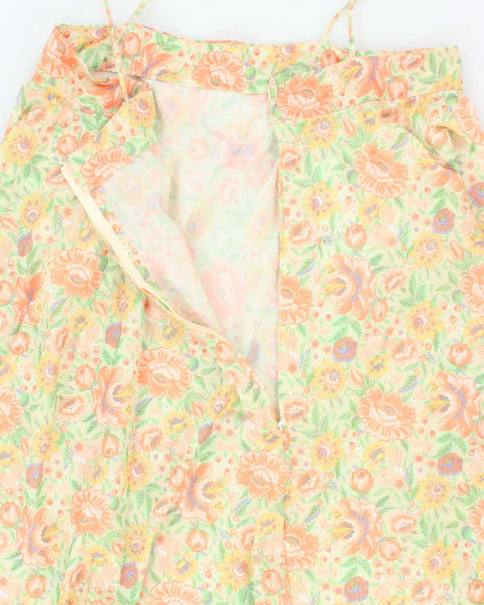 Vintage 70s Floral Dress - S