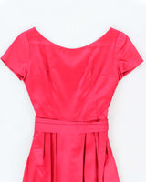 Vintage 50s Pink Satin Dress - S
