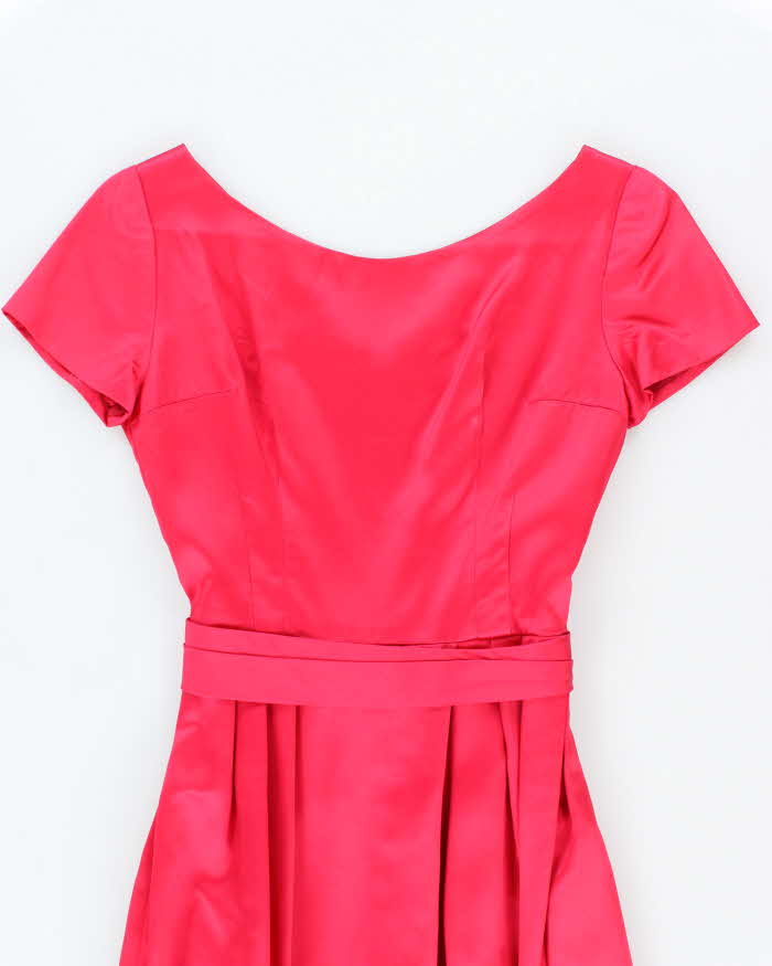 Vintage 50s Pink Satin Dress - S