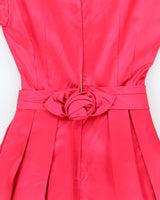 Vintage 50s Pink Satin Dress - S