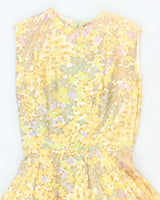 Vintage 50s Floral A-Line Dress - M