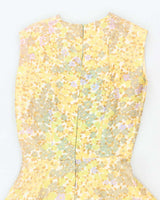 Vintage 50s Floral A-Line Dress - M