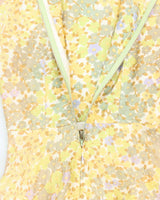Vintage 50s Floral A-Line Dress - M