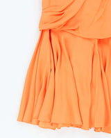 Vintage 60s Orange Sleeveless Dress - S