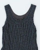 Vintage 90s Carole Little Beaded Dress - S
