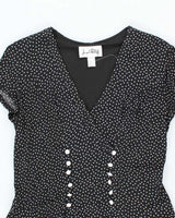 Vintage Joseph Ribkkoff Polka Dot Dress - M