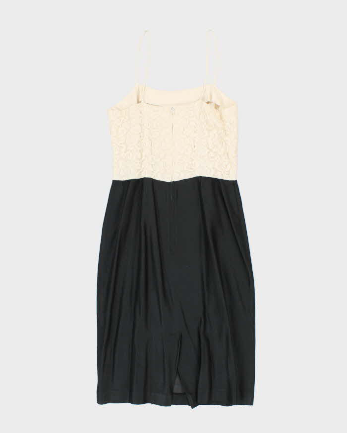Vintage 80s Lace Strappy Dress - S