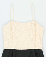 Vintage 80s Lace Strappy Dress - S