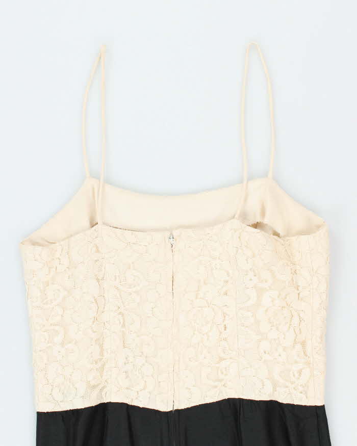 Vintage 80s Lace Strappy Dress - S