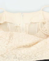 Vintage 80s Lace Strappy Dress - S