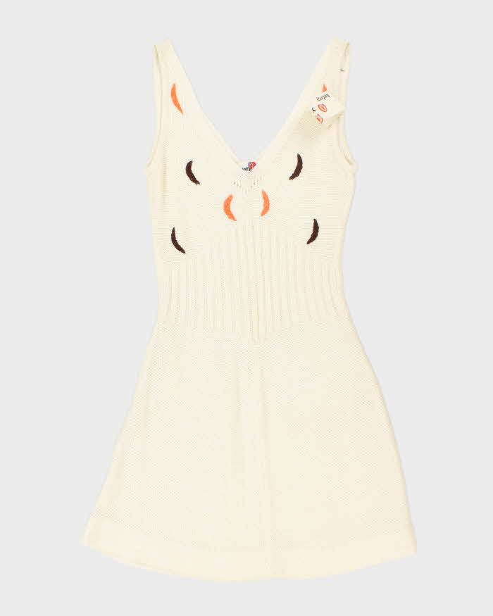 Deadstock Vintage 70s Audrey Knit Dress - S