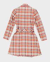 Vintage 70s Wendy Button-Up Wool Blend Dress - S