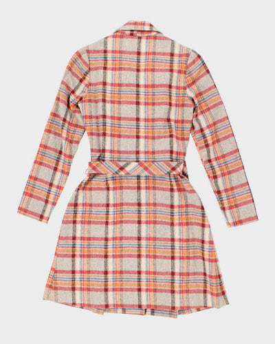 Vintage 70s Wendy Button-Up Wool Blend Dress - S