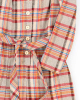 Vintage 70s Wendy Button-Up Wool Blend Dress - S