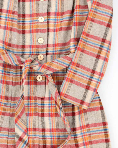 Vintage 70s Wendy Button-Up Wool Blend Dress - S