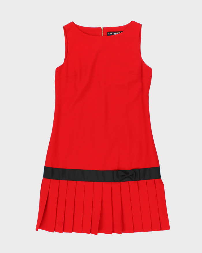 Vintage Karl Largerfeld Red Dress - M