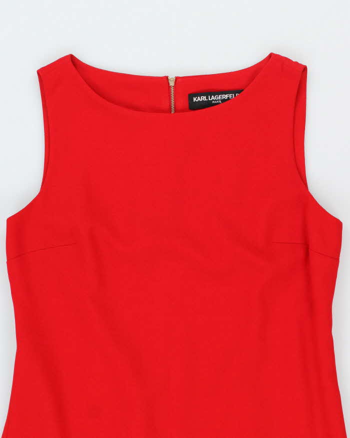 Vintage Karl Largerfeld Red Dress - M