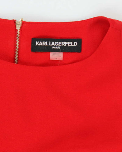 Vintage Karl Largerfeld Red Dress - M