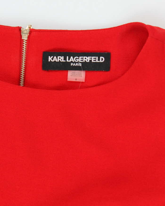 Vintage Karl Largerfeld Red Dress - M