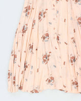 Vintage Floral Button-Up Dress - L