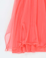 Vintage Pink Lace Sheer Slip Dress - S